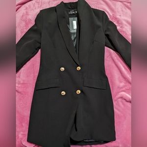 Black Mini Tuxedo Dress